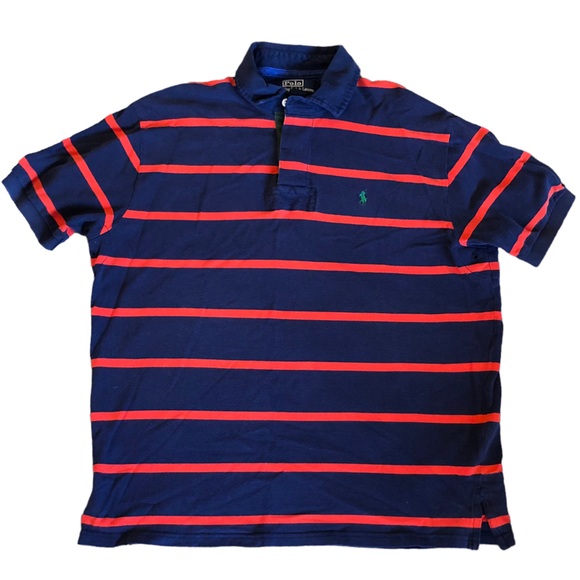 Polo Ralph Lauren Other - Polo by Ralph Lauren Navy & Red Striped Shirt size XL